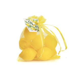Vegetable Lemon Soap in Tulle, 8 pcs. (27g each)