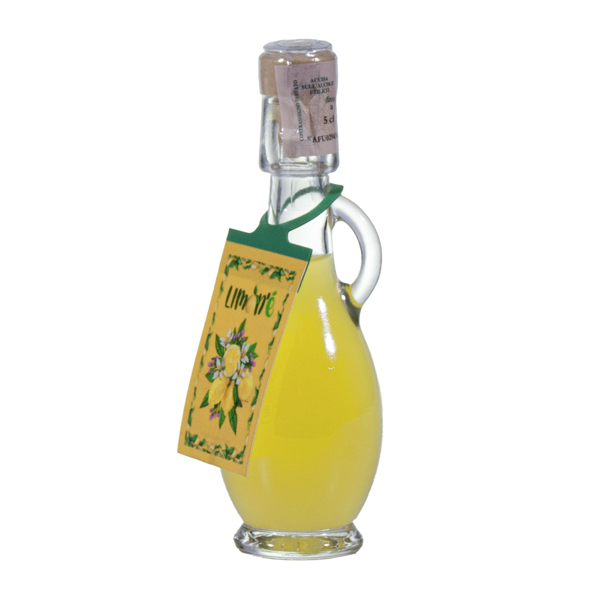 Limoncello Limon'è, bottiglia sagomata, mignon, 50 ml, soggetti vari