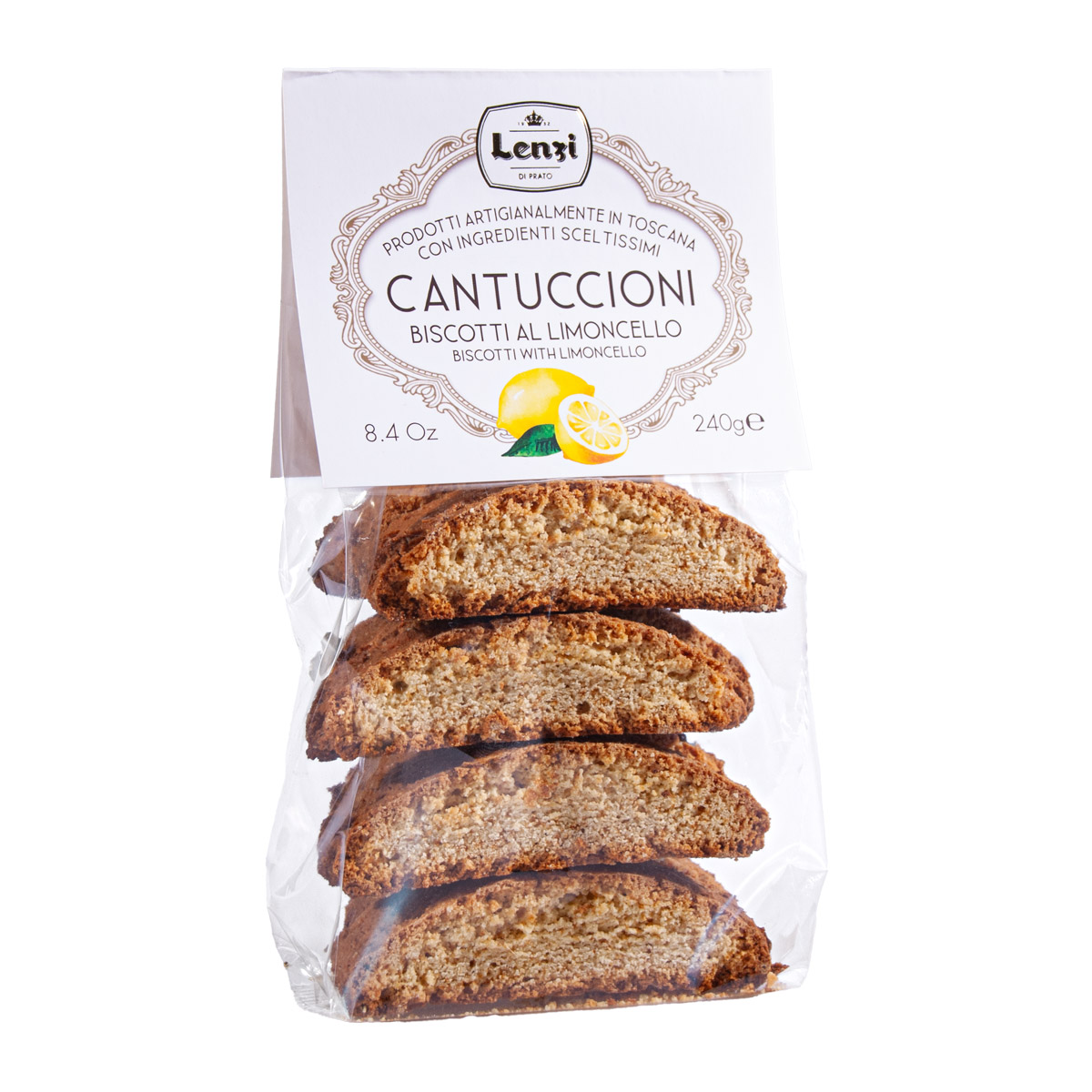 Cantuccioni, biscotti al limoncello, 240 g